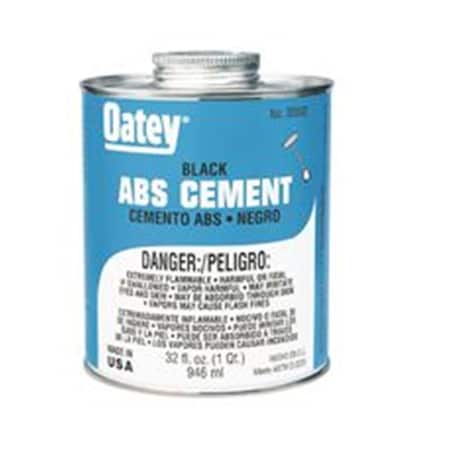 Oatey Abs Medium Cement, Black, 16 oz OA299878